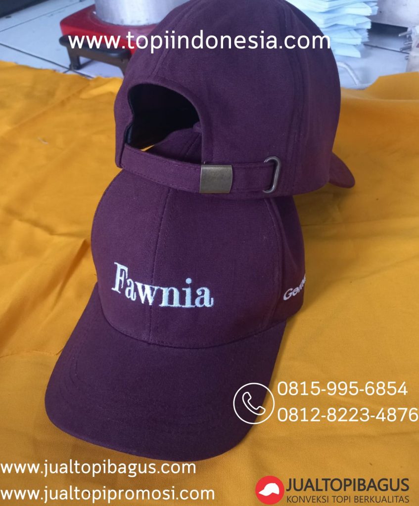 pabrik topi bordir berkualitas Jakarta Pusat